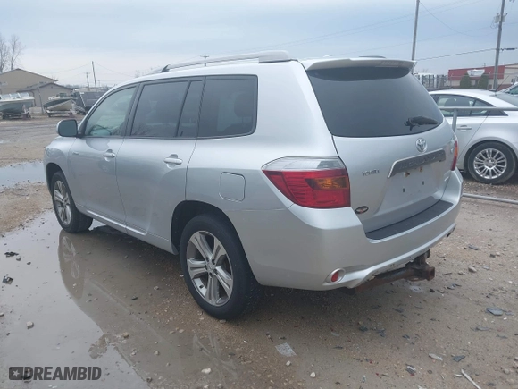 2009 Toyota Highlander Sport with VIN JTEES43A892149040, listed as a IAAI auction lot 42051030 with 175,983 mi miles. Bid and sale history available at carsss.com. Image 3.