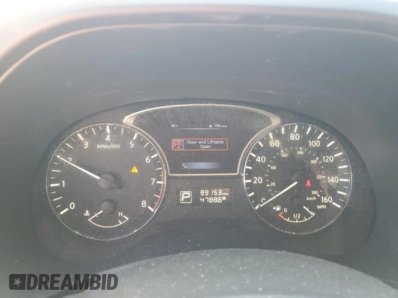 2015 Nissan Pathfinder S with VIN 5N1AR2MN8FC699733, listed as a Copart auction lot 53211155 with 99,153 mi miles and Salvage Title. Bid and sale history available at carsss.com. Image 9.