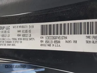 2015 Chrysler 200 S with VIN 1C3CCCBG6FN516704, listed as a IAAI auction lot 42041485 with 140,408 mi miles. Bid and sale history available at carsss.com. Image 9.