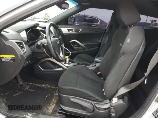 2017 Hyundai Veloster Value Edition with VIN KMHTC6AD6HU317967, listed as a Copart auction lot 43073755 with 47,681 mi miles and Salvage Title. Bid and sale history available at carsss.com. Image 7.