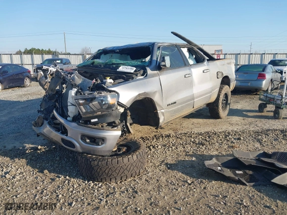 2020 Ram 1500 Big Horn with VIN 1C6SRFBTXLN251714, listed as a IAAI auction lot 41783380 with 1 mi miles. Bid and sale history available at carsss.com. Image 16.