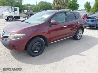 2009 Nissan Murano SL with VIN JN8AZ18W89W148226, listed as a IAAI auction lot 41877458 with 1 mi miles. Bid and sale history available at carsss.com. Image 2.