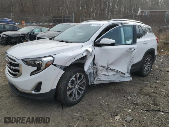 2020 GMC Terrain SLT with VIN 3GKALPEV6LL250007, listed as a Copart auction lot 45718435 with 101,516 mi miles and Salvage title. Bid and sale history available at DreamBid. Image 1.