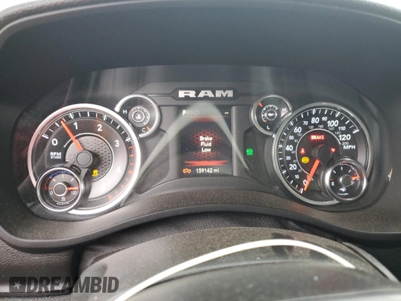 2019 Ram 2500 Tradesman with VIN 3C6UR5CL4KG640132, listed as a Copart auction lot 43938725 with 159,142 mi miles and Salvage Title. Bid and sale history available at carsss.com. Image 9.