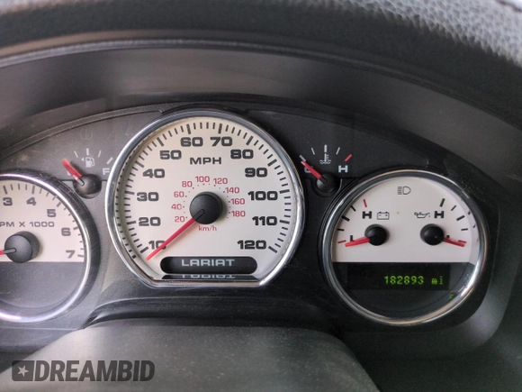 2006 Ford F-150 XLT z VIN 1FTPW14576FA41997, wystawiony jako Copart lot #63773895 z przebiegiem 182 893 mil mil oraz Czysty tytuł • Clean title. Historia ofert i sprzedaży dostępna na DreamBid. Obrazek 9.