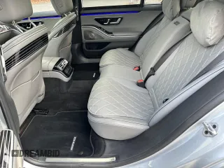 2021 Mercedes-Benz S 580 with VIN W1K6G7GB8MA039284, listed as a Copart auction lot 55825815 with 77,726 mi miles and Clean Title. Bid and sale history available at DreamBid. Image 12.