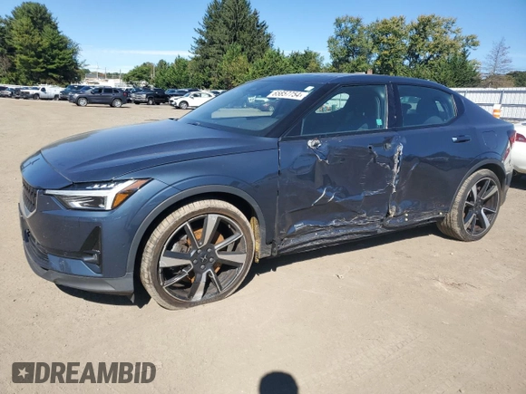 2021 Polestar 2 Launch Edition with VIN LPSED3KAXML019198, listed as a Copart auction lot 65857754 with 114,875 mi miles and Salvage Title. Bid and sale history available at carsss.com. Image 1.