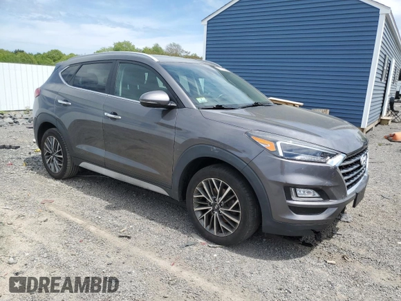 2020 Hyundai Tucson SEL with VIN KM8J3CAL6LU091225, listed as a Copart auction lot 56915555 with 66,459 mi miles and Salvage title. Bid and sale history available at DreamBid. Image 4.