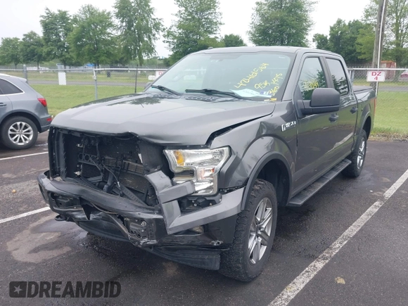 2017 Ford F-150 XL with VIN 1FTEW1EF6HFA39756, listed as a IAAI auction lot 42461564 with 95,055 mi miles and . Bid and sale history available at DreamBid. Image 2.
