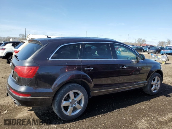 2014 Audi Q7 Premium Plus with VIN WA1LMAFE2ED013546, listed as a Copart auction lot 51327055 with 122,951 mi miles and Clean title. Bid and sale history available at DreamBid. Image 3.