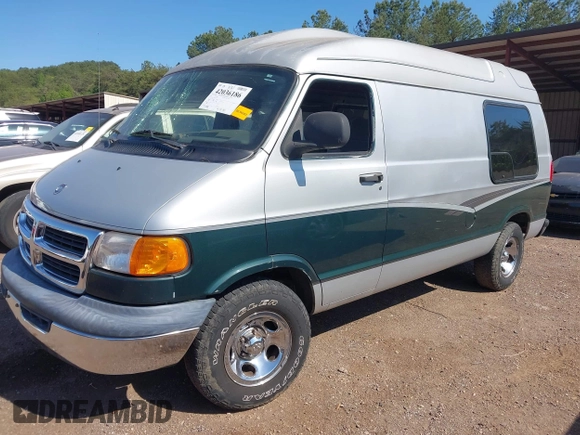 2002 Dodge Cargo Conversion with VIN 2B6HB11Y92K125396, listed as a IAAI auction lot 42036186 with 96,663 mi miles. Bid and sale history available at carsss.com. Image 2.