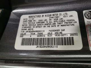 2024 Nissan Z Performance z VIN JN1BZ4BH4RM362110, wystawiony jako Copart lot #80097174 z przebiegiem 2 745 mil mil oraz Szkoda całkowita • Salvage title. Historia ofert i sprzedaży dostępna na DreamBid. Obrazek 13.