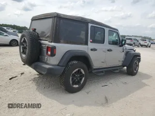 2018 Jeep Wrangler Unlimited Sport с VIN 1C4HJXDG1JW151623, выставлен на аукционе Copart как лот 53703055 с пробегом 54 186 миль миль и Списание • Salvage title. История ставок и продаж доступна на DreamBid. Изображение 3.