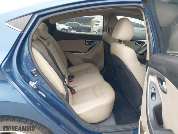 2014 Hyundai Elantra SE with VIN KMHDH4AEXEU122503, listed as a IAAI auction lot 38839586 with 86,865 mi miles. Bid and sale history available at carsss.com. Image 8.