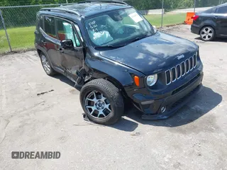 2019 Jeep Renegade Latitude z VIN ZACNJBBB8KPJ76382, wystawiony jako IAAI lot #42134470 z przebiegiem 66 250 mil mil oraz . Historia ofert i sprzedaży dostępna na DreamBid. Obrazek 1.