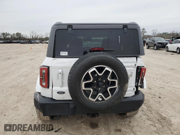 2022 Ford Bronco with VIN 1FMDE5AHXNLB15534, listed as a Copart auction lot 44449825 with 45,726 mi miles and Salvage title. Bid and sale history available at DreamBid. Image 6.