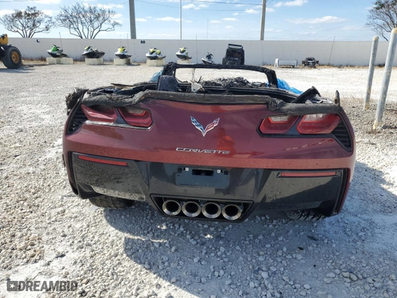 2016 Chevrolet Corvette Stingray 2LT with VIN 1G1YD3D75G5119474, listed as a Copart auction lot 81451594 with 0 mi miles and Non Repairable. Bid and sale history available at carsss.com. Image 6.