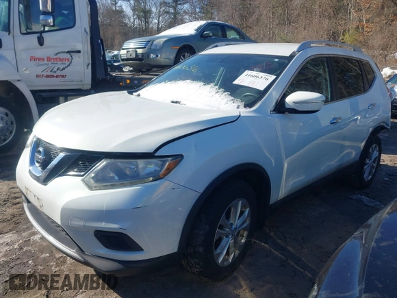 2014 Nissan Rogue S with VIN 5N1AT2MV7EC871346, listed as a IAAI auction lot 41606376 with 127,292 mi miles. Bid and sale history available at carsss.com. Image 17.