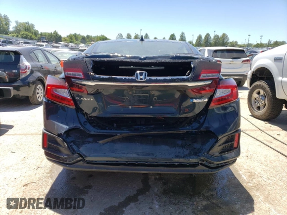 2018 Honda Clarity Plug-In Hybrid with VIN JHMZC5F13JC017742, listed as a Copart auction lot 57843394 with 74,956 mi miles and Salvage Title. Bid and sale history available at carsss.com. Image 6.