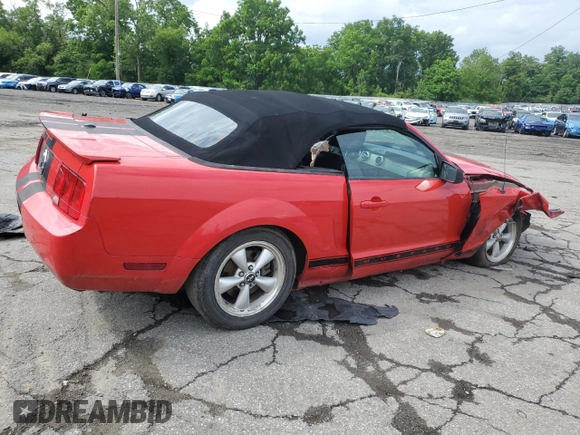 2007 Ford Mustang Deluxe with VIN 1ZVFT84N675331505, listed as a Copart auction lot 63427135 with 188,628 mi miles and Salvage title. Bid and sale history available at DreamBid. Image 3.