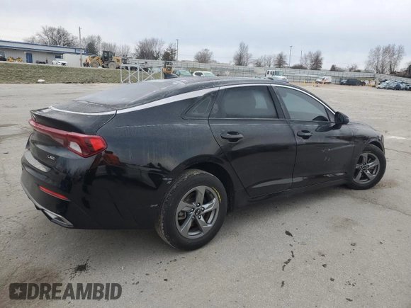 2021 Kia K5 LXS with VIN 5XXG14J22MG001366, listed as a Copart auction lot 87255534 with 35,576 mi miles and Salvage Title. Bid and sale history available at carsss.com. Image 3.
