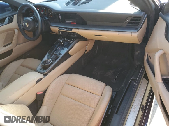 2020 Porsche 911 Carrera with VIN WP0AA2A96LS205552, listed as a Copart auction lot 52935275 with 32,994 mi miles and Salvage Title. Bid and sale history available at DreamBid. Image 8.