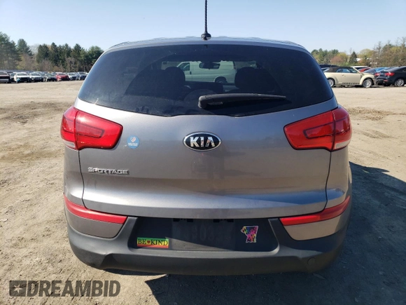 2016 Kia Sportage LX with VIN KNDPB3AC5G7850887, listed as a Copart auction lot 52485575 with 110,611 mi miles and Salvage Title. Bid and sale history available at carsss.com. Image 6.