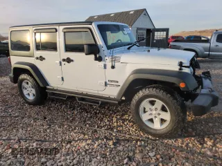 2018 Jeep Wrangler JK Unlimited Sport S with VIN 1C4BJWDG6JL890665, listed as a Copart auction lot 83833854 with 23,390 mi miles and Salvage Title. Bid and sale history available at carsss.com. Image 4.