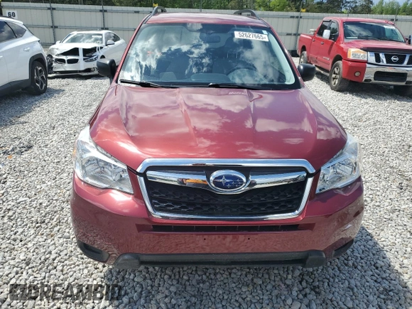 2015 Subaru Forester 2.5i with VIN JF2SJABC9FH460210, listed as a Copart auction lot 52627665 with 62,086 mi miles and Salvage Title. Bid and sale history available at carsss.com. Image 5.