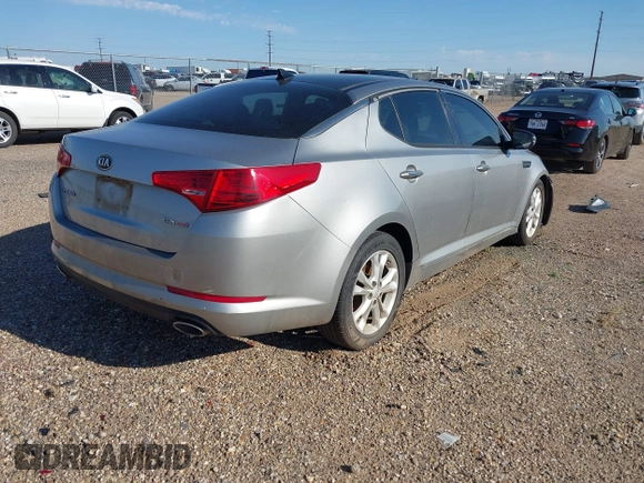 2013 Kia Optima EX with VIN 5XXGN4A76DG096109, listed as a IAAI auction lot 42509049 with 168,270 mi miles and . Bid and sale history available at DreamBid. Image 4.