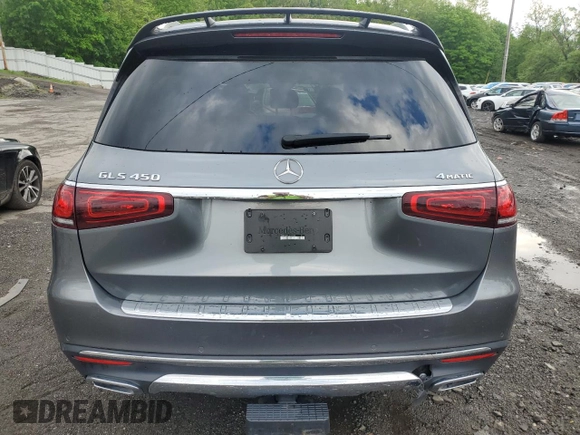 2020 Mercedes-Benz GLS 450 with VIN 4JGFF5KE5LA147665, listed as a Copart auction lot 55346945 with 58,211 mi miles and Salvage Title. Bid and sale history available at DreamBid. Image 6.