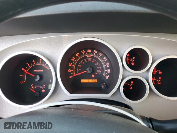 2009 Toyota Tundra 4WD Truck with VIN 5TFBW54189X087674, listed as a Copart auction lot 77690634 with 21,208 mi miles and Salvage Title. Bid and sale history available at carsss.com. Image 9.