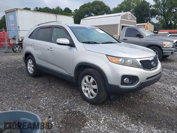 2013 Kia Sorento LX with VIN 5XYKTDA20DG347612, listed as a IAAI auction lot 42809304 with 115,452 mi miles and . Bid and sale history available at DreamBid. Image 1.