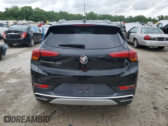 2022 Buick Encore GX Essence with VIN KL4MMFSL1NB028024, listed as a Copart auction lot 58485555 with 63,923 mi miles and Salvage title. Bid and sale history available at DreamBid. Image 6.