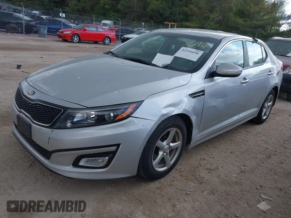 2014 Kia Optima LX with VIN 5XXGM4A71EG337837, listed as a IAAI auction lot 42251696 with 115,063 mi miles and . Bid and sale history available at DreamBid. Image 2.
