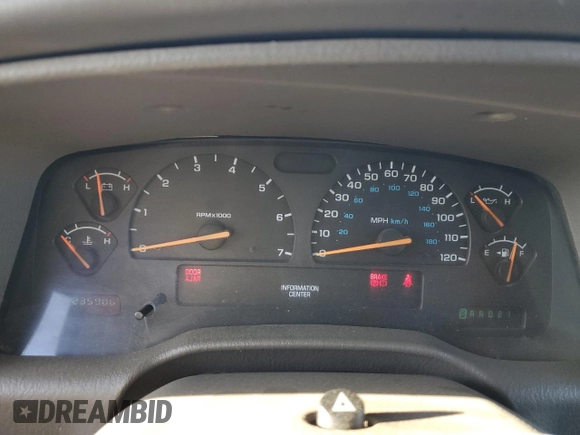 2001 Dodge Durango with VIN 1B4HS28N31F614755, listed as a Copart auction lot 88548415 with 235,906 mi miles and Salvage Title. Bid and sale history available at DreamBid. Image 9.