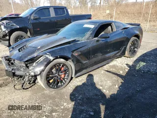 2019 Chevrolet Corvette Z06 1LZ with VIN 1G1YP2D60K5605501, listed as a Copart auction lot 47521875 with 6,752 mi miles and Salvage Title. Bid and sale history available at carsss.com. Image 1.
