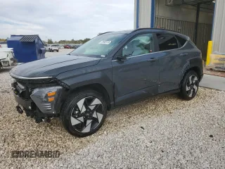 2024 Hyundai Kona Limited with VIN KM8HECA39RU024491, listed as a Copart auction lot 75445174 with 5,475 mi miles and Salvage Title. Bid and sale history available at carsss.com. Image 1.