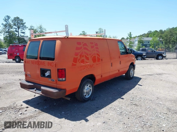 2013 Ford Econoline Cargo Commercial with VIN 1FTNE1EW8DDB33694, listed as a IAAI auction lot 42126043 with 192,206 mi miles and . Bid and sale history available at DreamBid. Image 4.