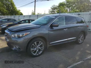 2015 Infiniti QX60 z VIN 5N1AL0MM3FC504280, wystawiony jako Copart lot #56704915 z przebiegiem 44 094 mil mil oraz Szkody całkowita. Historia ofert i sprzedaży dostępna na DreamBid. Obrazek 1.
