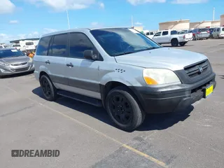 2004 Honda Pilot LX with VIN 2HKYF18154H582903, listed as a IAAI auction lot 42227734 with 156,507 mi miles and . Bid and sale history available at DreamBid. Image 1.