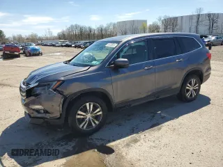 2017 Honda Pilot EX-L with VIN 5FNYF6H51HB086131, listed as a Copart auction lot 53555855 with 133,050 mi miles and Salvage Title. Bid and sale history available at DreamBid. Image 1.