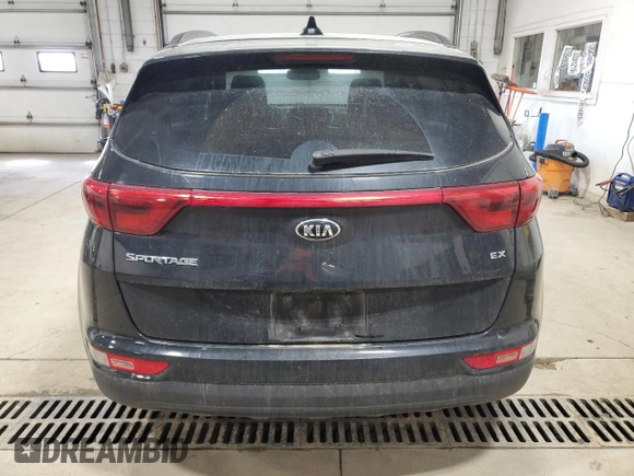 2018 Kia Sportage EX with VIN KNDPNCAC5J7425152, listed as a Copart auction lot 52744565 with 162,575 mi miles and Salvage Title. Bid and sale history available at carsss.com. Image 6.