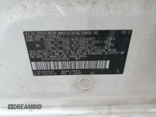 2012 Toyota RAV4 with VIN 2T3ZF4DV5CW126938, listed as a Copart auction lot 52329305 with 77,490 mi miles and Salvage Title. Bid and sale history available at carsss.com. Image 13.