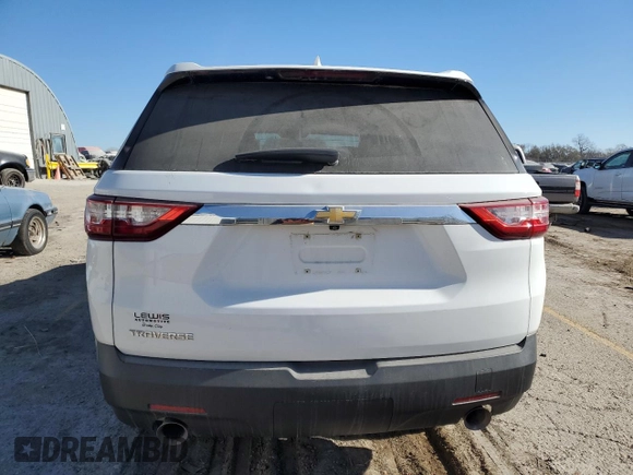 2020 Chevrolet Traverse LS with VIN 1GNERFKW8LJ149343, listed as a Copart auction lot 83079664 with 115,352 mi miles and Salvage Title. Bid and sale history available at carsss.com. Image 6.