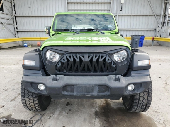 2019 Jeep Wrangler Unlimited Sport with VIN 1C4HJXDG4KW508021, listed as a Copart auction lot 43949845 with 107,464 mi miles and Salvage Title. Bid and sale history available at carsss.com. Image 5.