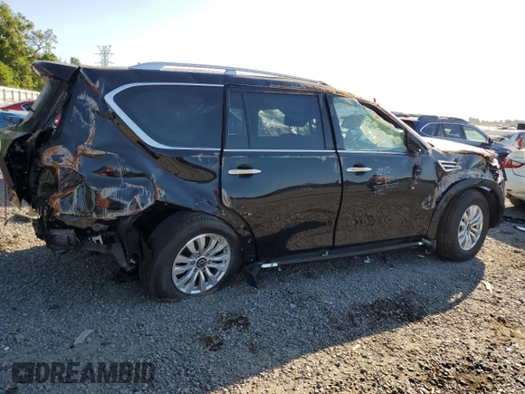 2024 Nissan Armada SV with VIN JN8AY2AC9R9197202, listed as a Copart auction lot 53439815 with 0 mi miles and Non Repairable. Bid and sale history available at carsss.com. Image 3.