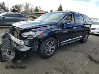 2017 Infiniti QX60 with VIN 5N1DL0MM4HC506846, listed as a Copart auction lot 48008065 with 126,837 mi miles and Salvage Title. Bid and sale history available at carsss.com. Image 1.
