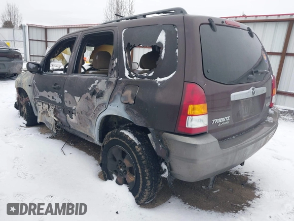 2002 Mazda Tribute LX with VIN 4F2CU08172KM16293, listed as a IAAI auction lot 41496093 with Not Provided miles and . Bid and sale history available at carsss.com. Image 3.