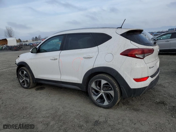 2016 Hyundai Tucson Limited with VIN KM8J3CA28GU253093, listed as a Copart auction lot 82711644 with 74,640 mi miles and Salvage Title. Bid and sale history available at carsss.com. Image 2.